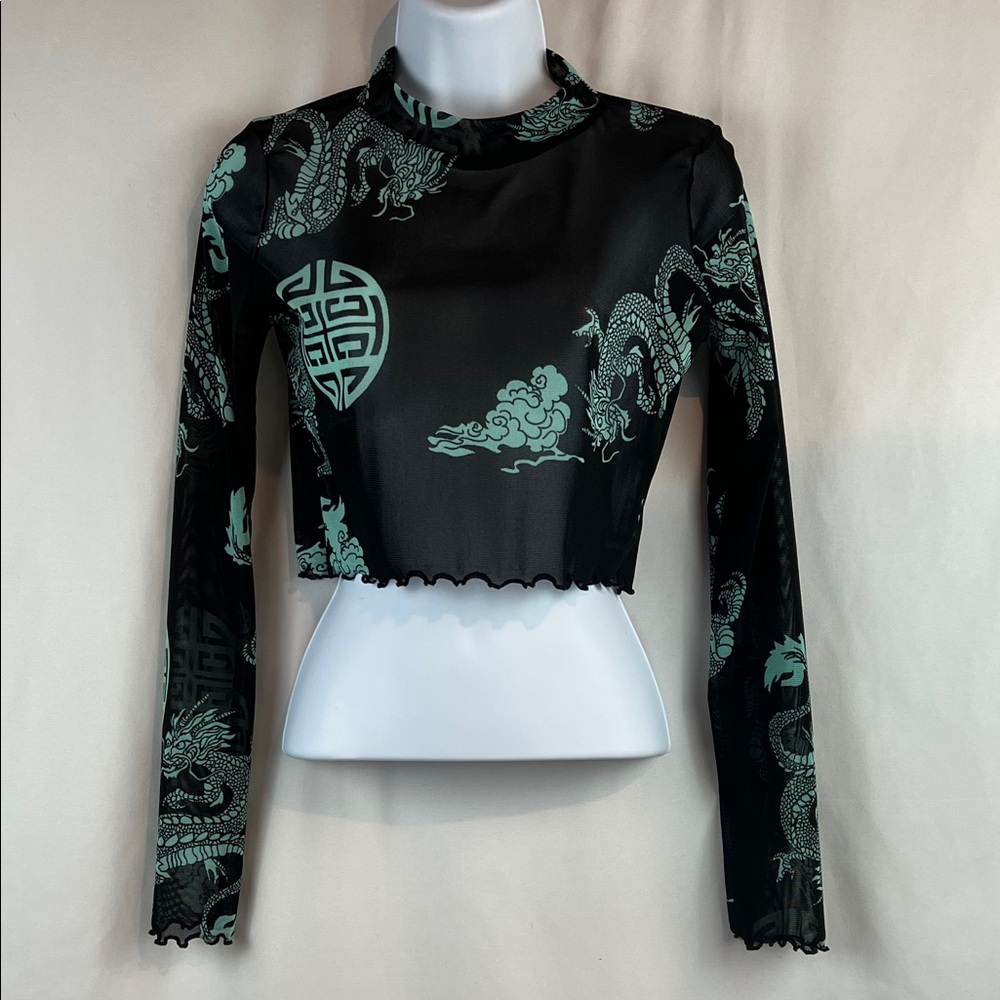 Sheer dragon top